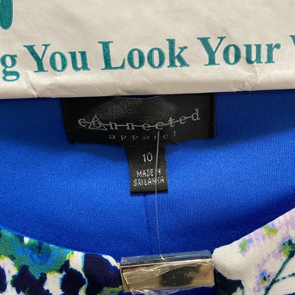 Sleeveless dress with metal detail at neckline-size 10 - Picture 3 of 5